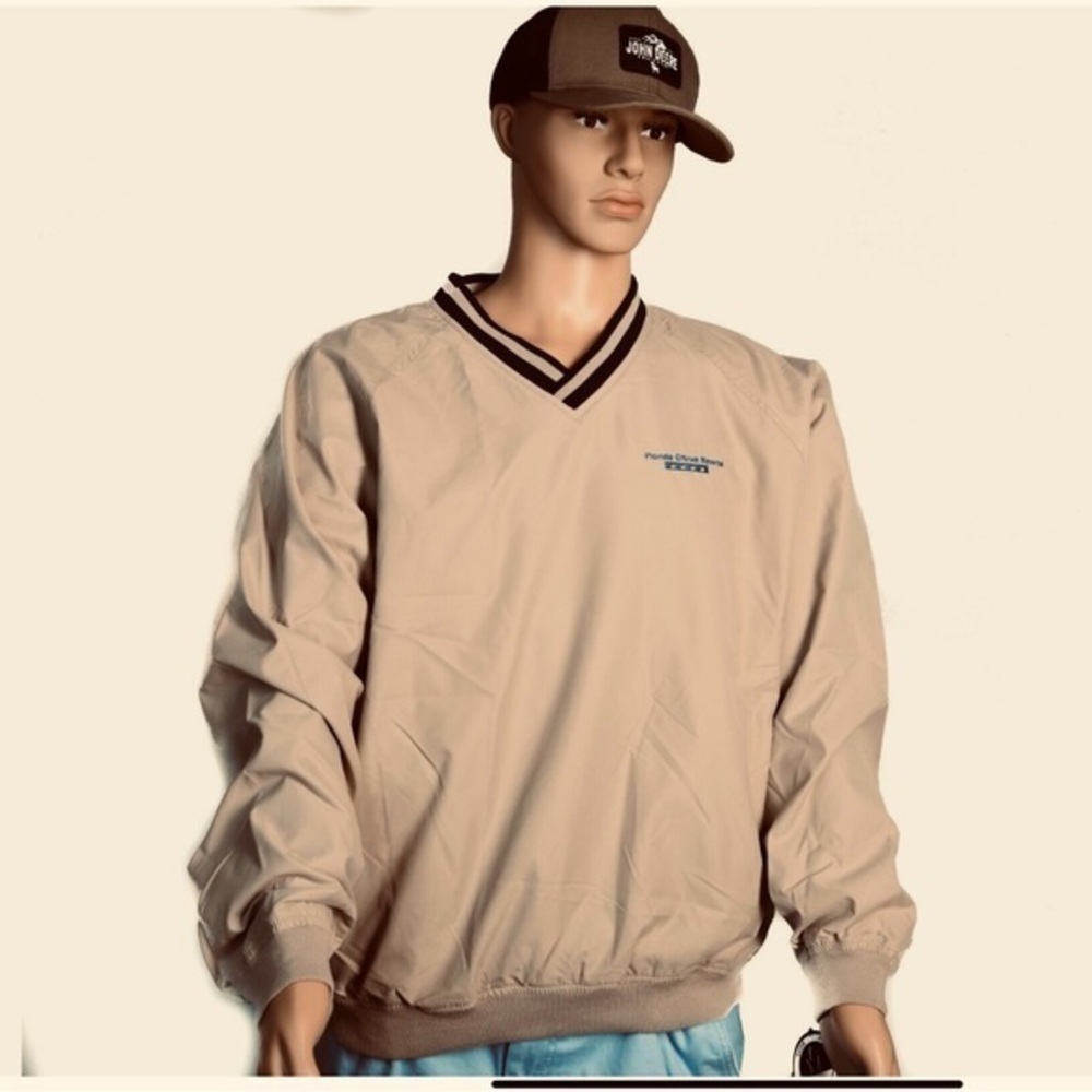 Ultra Club Collection Men Golf Pullover Windbreaker Florida Citrus Sports Size L
